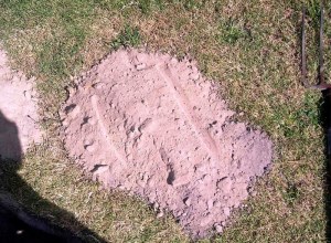 at 600 - 800mm leaching now apparent