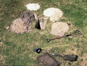 Soil sampling for laboratory analysis Nov ’03
