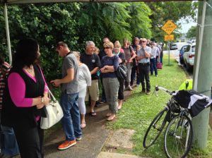 A queue was unavoidable. Apologies! 