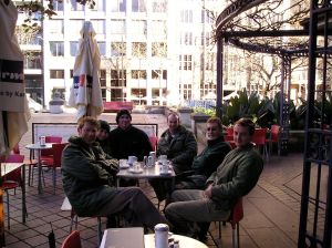 Gardeners last team meeting prior to the Sydney Olympics