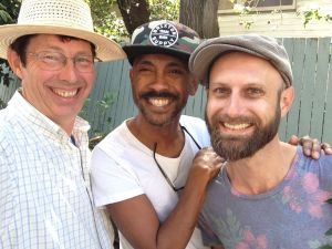 L-R: Ben and Adam, balcony gardeners extraordinaire