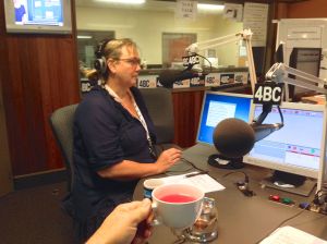 LJ Stockwell, Talking Gardening's Producer at 4BC Radio (with hibiscus tea)