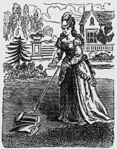 Archimedean Lawn Mower, USA, 1870 