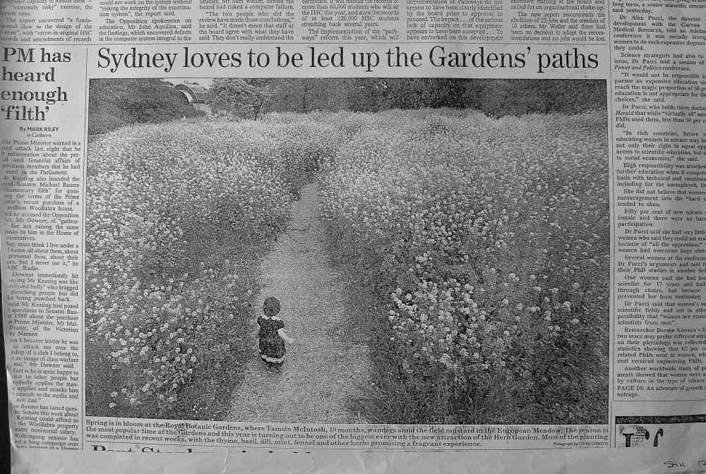 Up the garden path/ Sydney Morning Herald, 12th October 1994